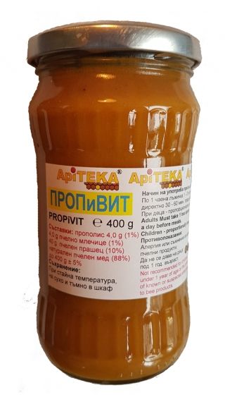 BhBp ПРОПиВИТ /мед, прашец, млечице, прополис/ 400 g