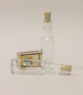BhBp Малко шишенце с тапичка, Small glass bottle with cork stopper 40 ml