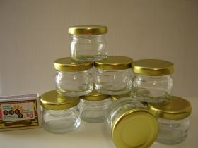 1 PIECE BhBp empty jar 25 ml with gold cap