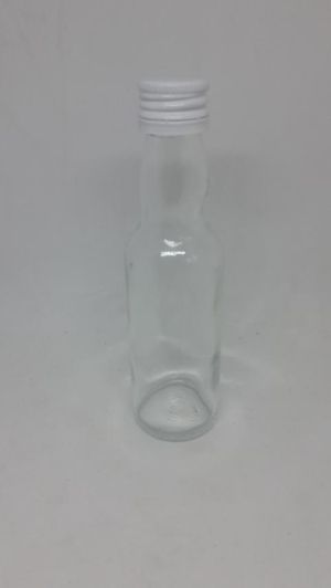  100 empty BhBp glass bottles 40 ml with black glossy metal screw caps